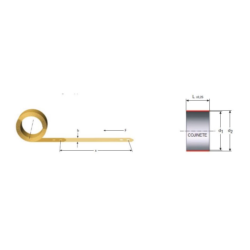 Cojinete de deslizamiento M15LE1046