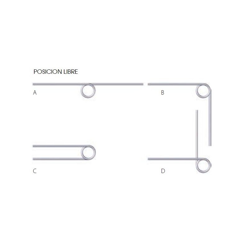 Muelle torsion s/DIN 2089 M06LE8311