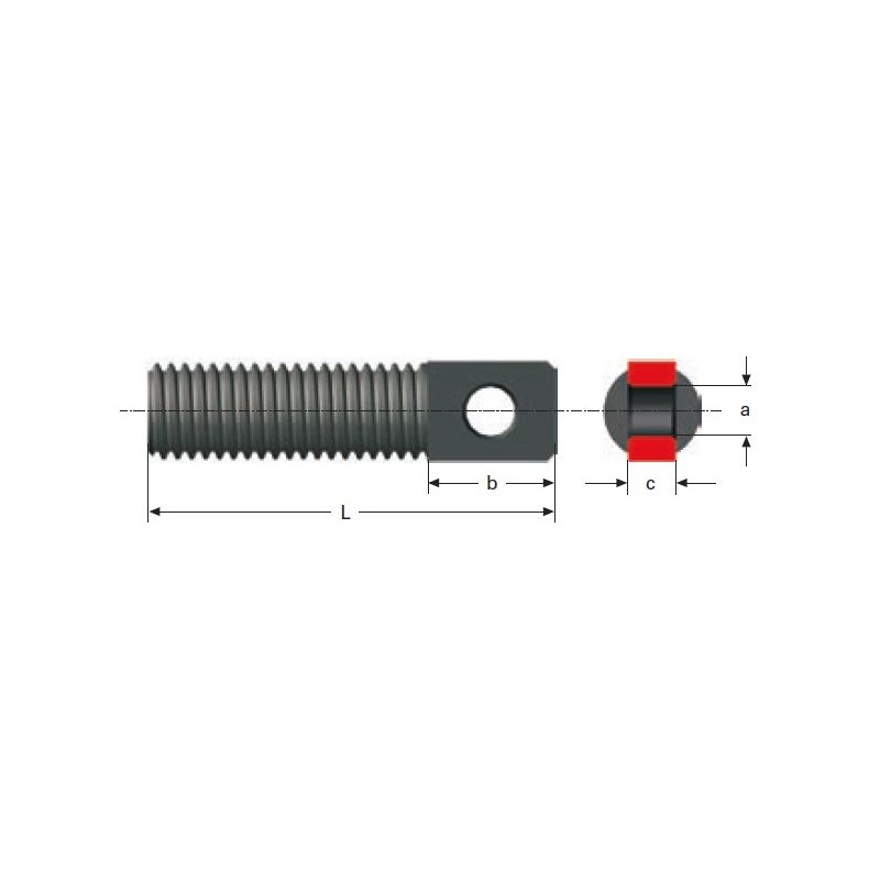 Conexión para muelle de tracción M21LE4663 Conexión para muelle de tracción M21LE4663