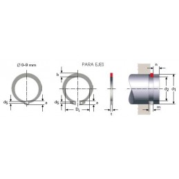 ANILLO DE RETENCION DIN 471 PARA EJES M27LE7818