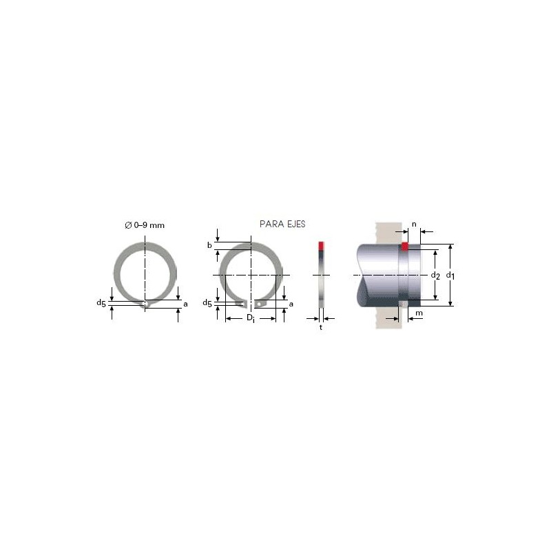 ANILLO DE RETENCION DIN 471 PARA EJES M27LE7818