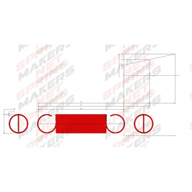 muelles de traccion - Extension springs - Made by Springmakers.net