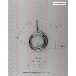 Muelle maneta cerradura M38MFPF2132