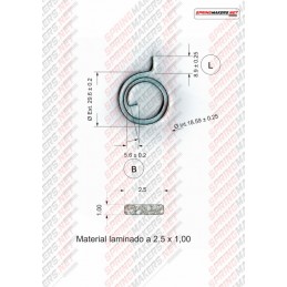 Muelle maneta cerradura M38MFPF2138