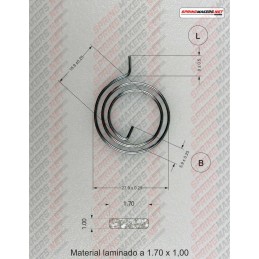 Lock lever spring M38MFPF2139