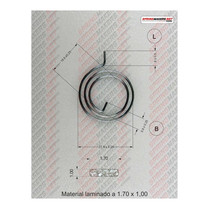 Lock lever spring M38MFPF2139