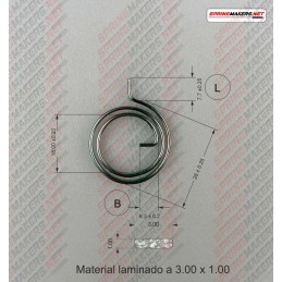 Muelle maneta cerradura M38MFPF2140