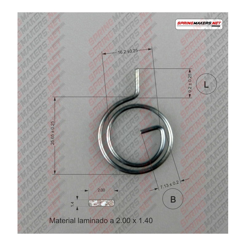 Muelle maneta cerradura M38MFPF2142