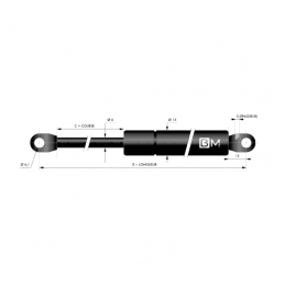 Gas spring Lesjöfors GSP-9088