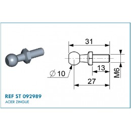 Terminal de bola de Ø10...